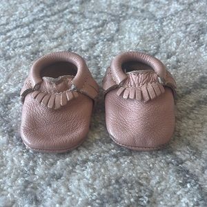 Freshly picked pink moccasins size 1